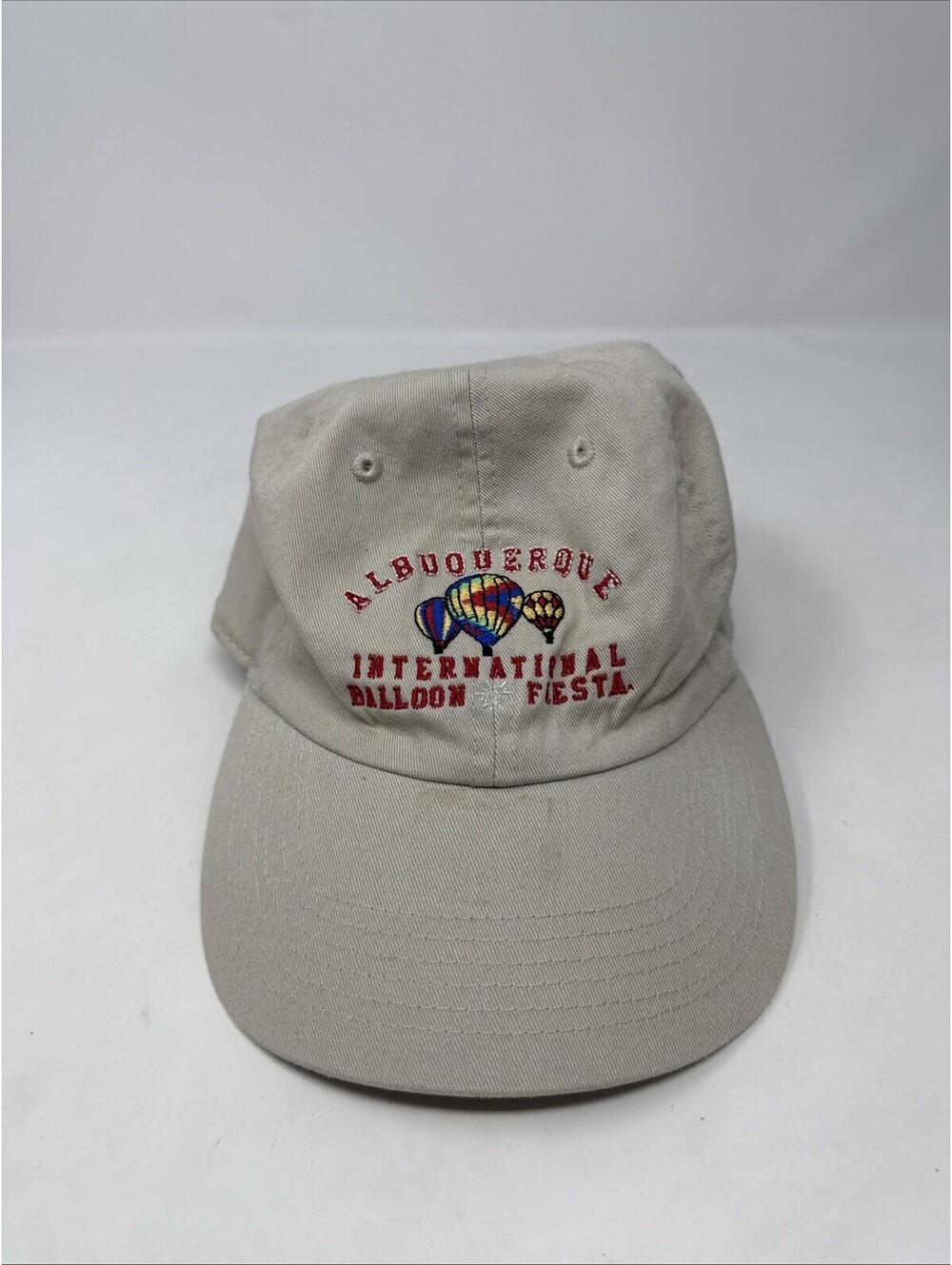 Albuquerque Balloon Fiesta Hat Cap Strap Back Beige Mens One Size